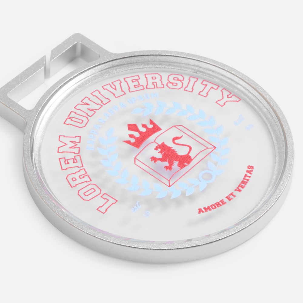 Медаль Glassica, серебристая-4