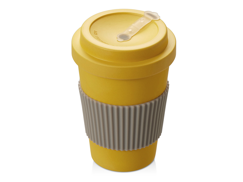 Термокружка Muffin из натуральных волокон, желтый-0
