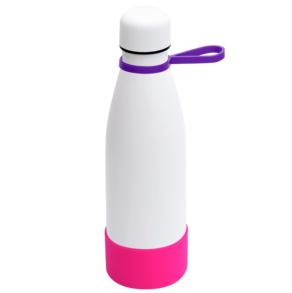 Термобутылка герметичная вакуумная Olivia To Go, Белый/фиолетовый/розовый-0