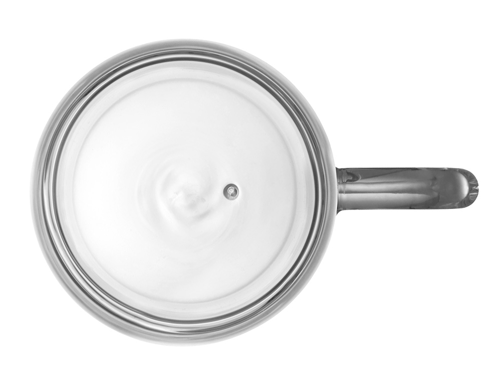 Кружка с двойными стенками с широкой ручкой Fog, прозрачный-3