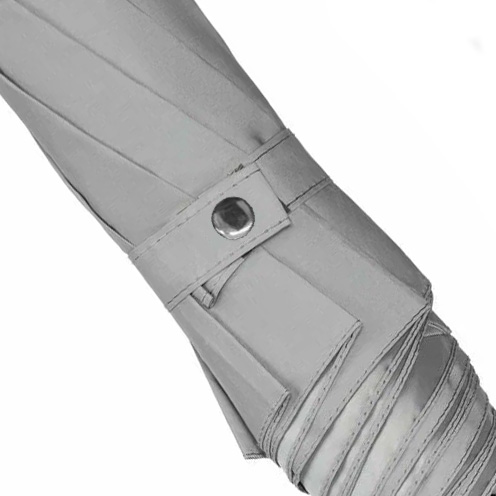 Зонт-трость "Reflect", полуавтомат, светоотражающий серый , серый-5