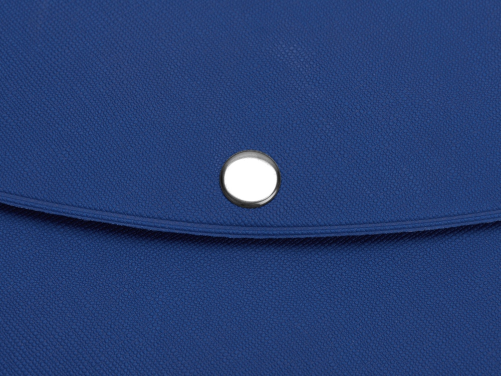 Органайзер для документов на кнопке с отделением для купюр и ручки, упаковка в индивидуальный пакет, синий/темно-синий-2