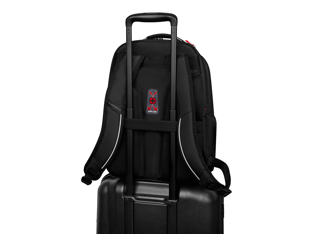 Рюкзак WENGER ALTAIR 15.6, черный, переработанный ПЭТ/Полиэстер, 32х21х44 см, 22 л.-6