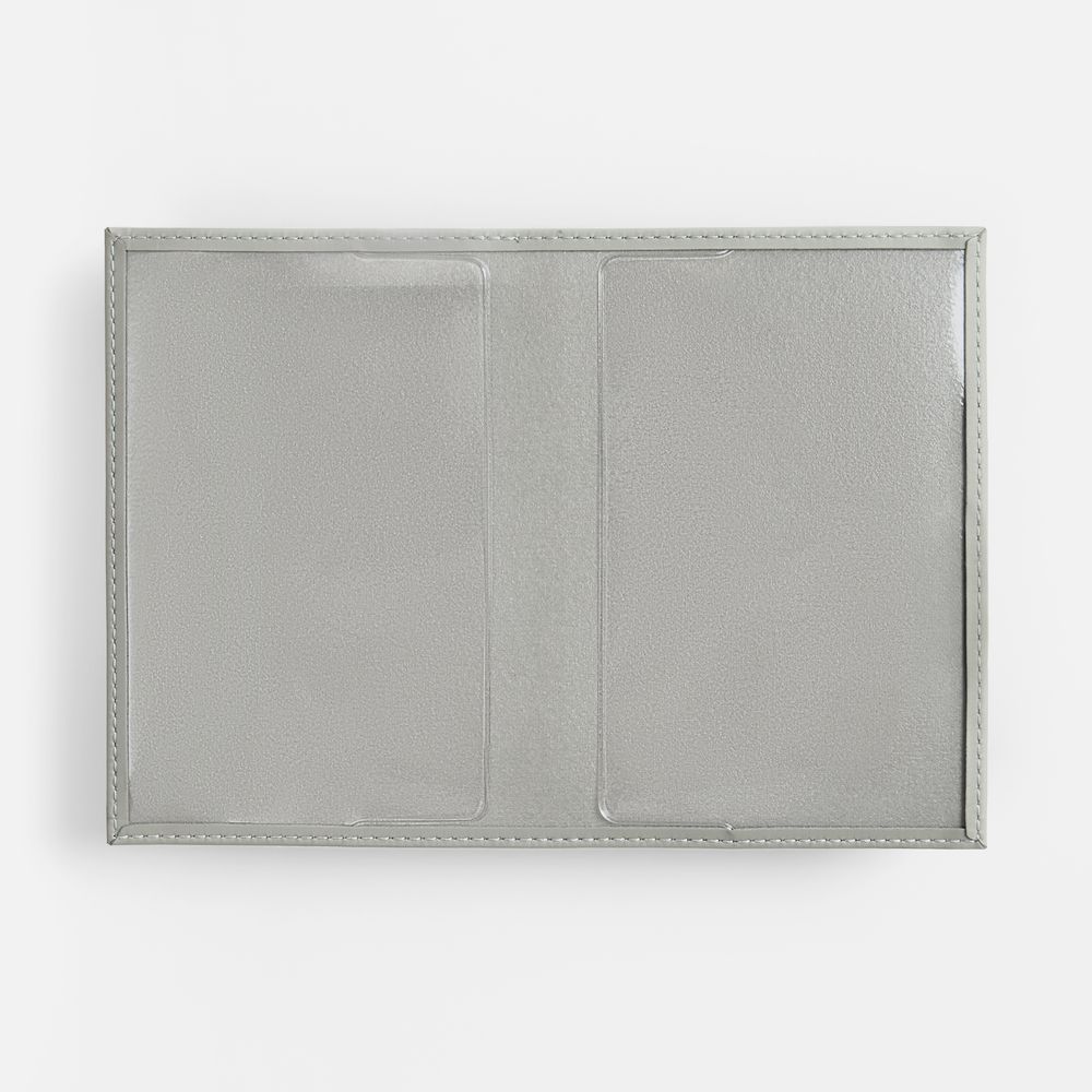 Обложка для паспорта Shall, ver. 2, серая-2