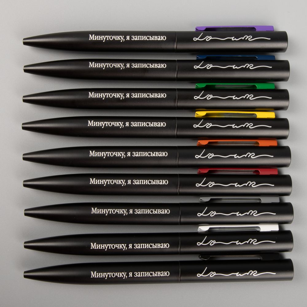 Ручка шариковая Inkolor, черная с темно-синим-2