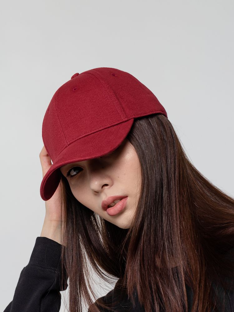 Бейсболка Hillside, бордовая-3