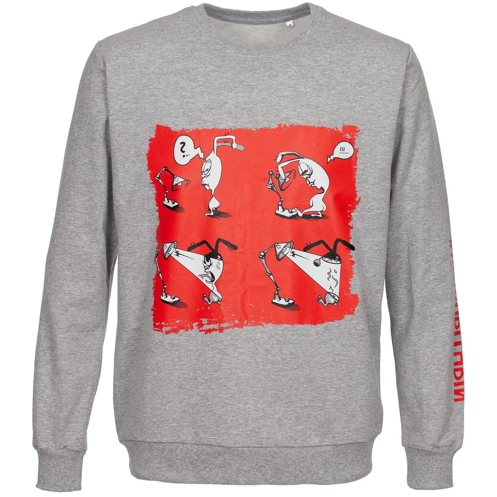 Толстовка «Яжопытный», серый меланж-1