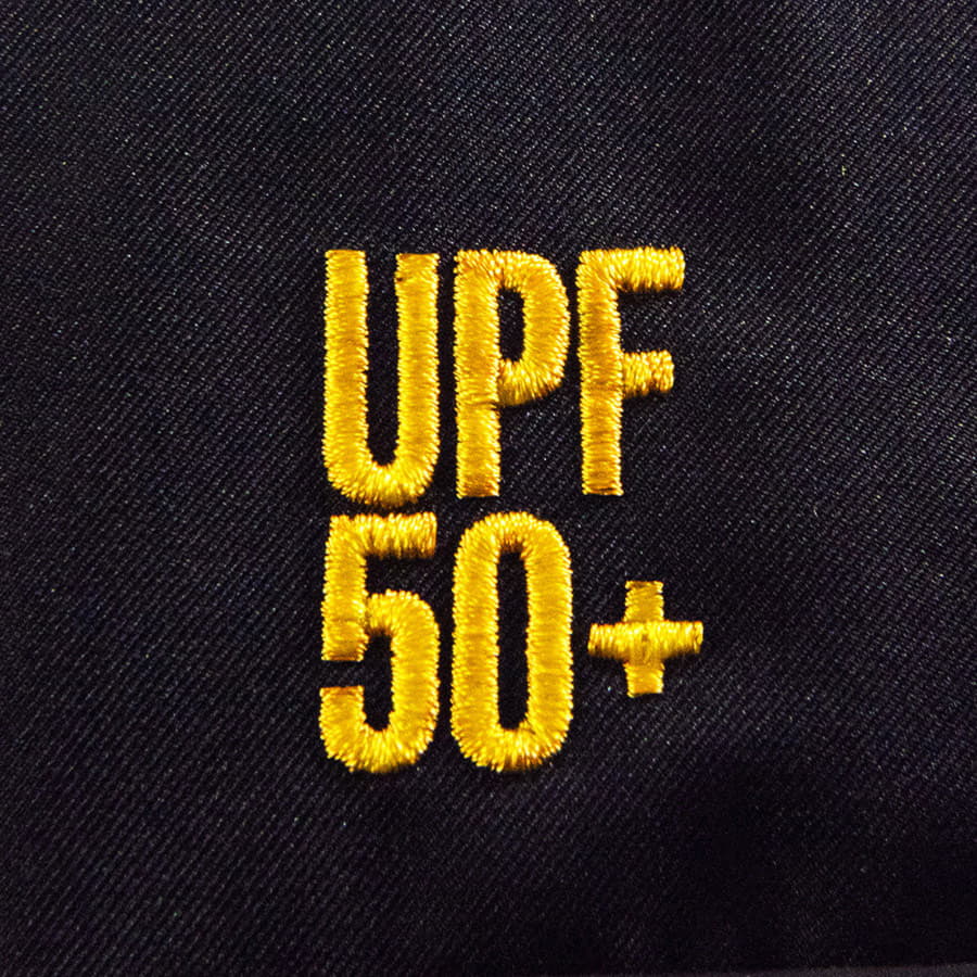 Бейсболка RAY с обработкой UPF50+, 5 клиньев, застёжка на липучке, темно-синий-3