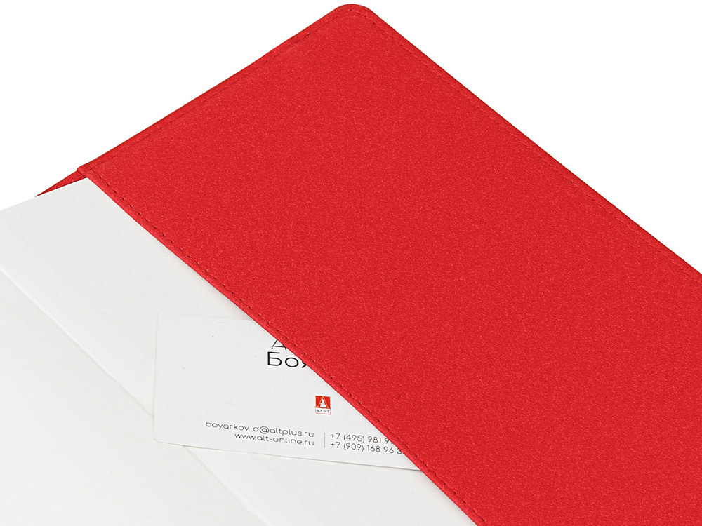 Ежедневник недатированный А5  La Manche, красный-5