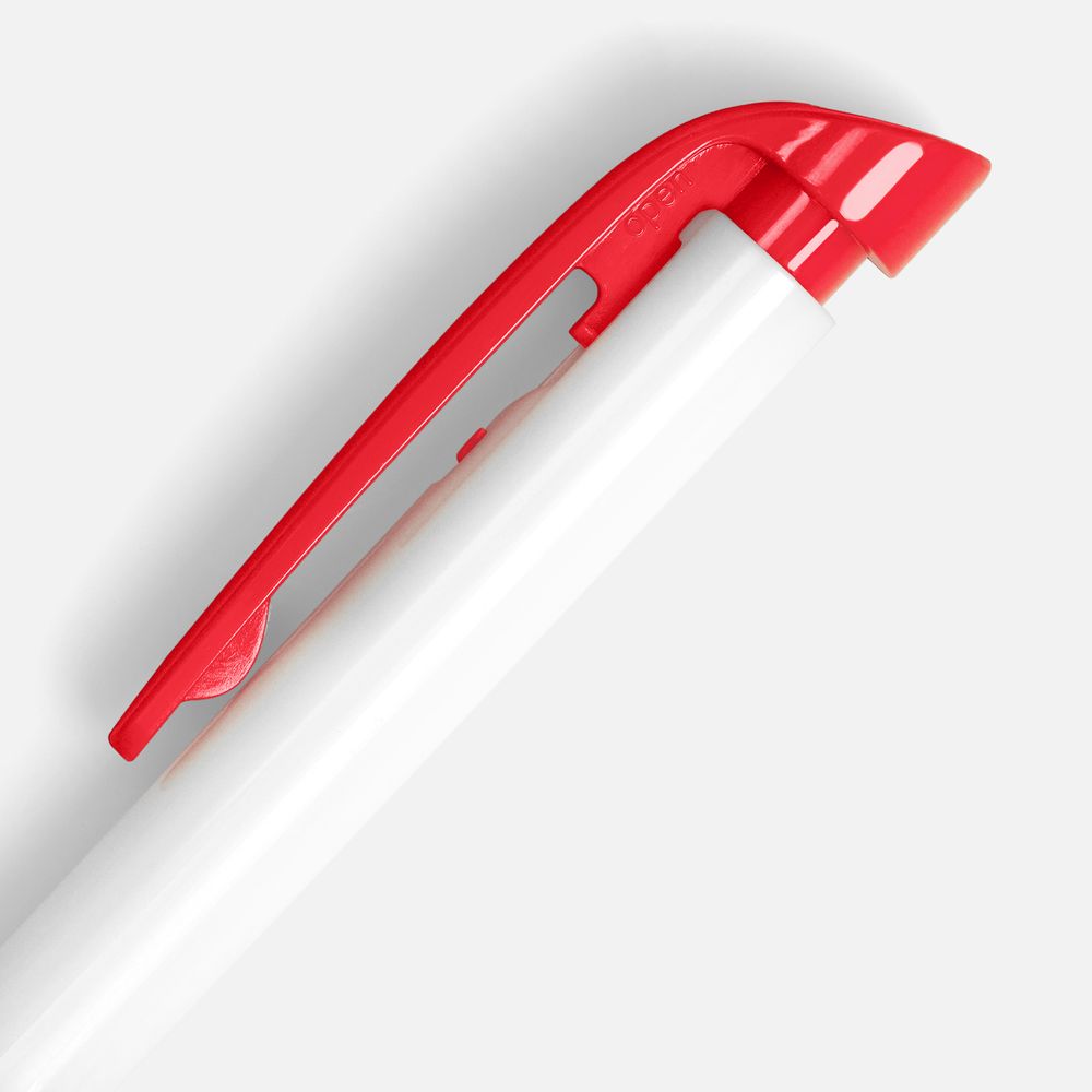 Ручка шариковая Favorite, белая с красным-1