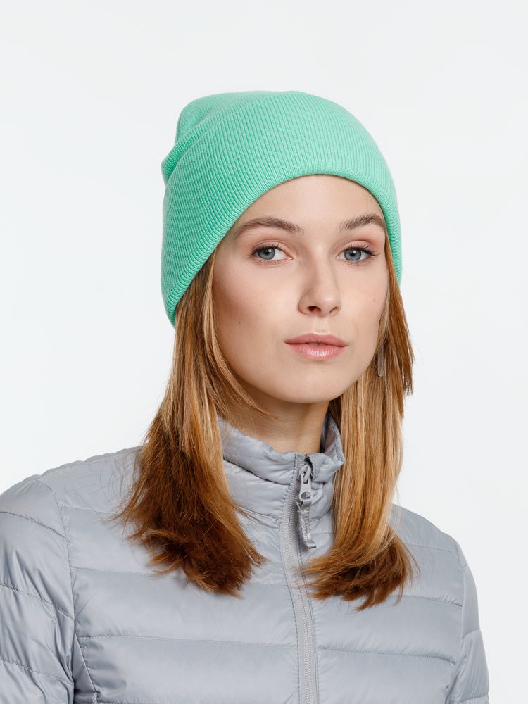 Шапка Urban Flow, зеленая (мятная)-2