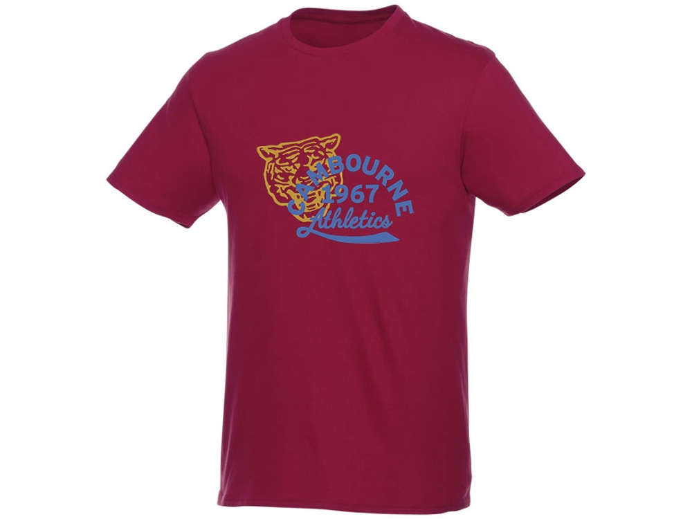 Мужская футболка Heros с коротким рукавом, бургунди-4