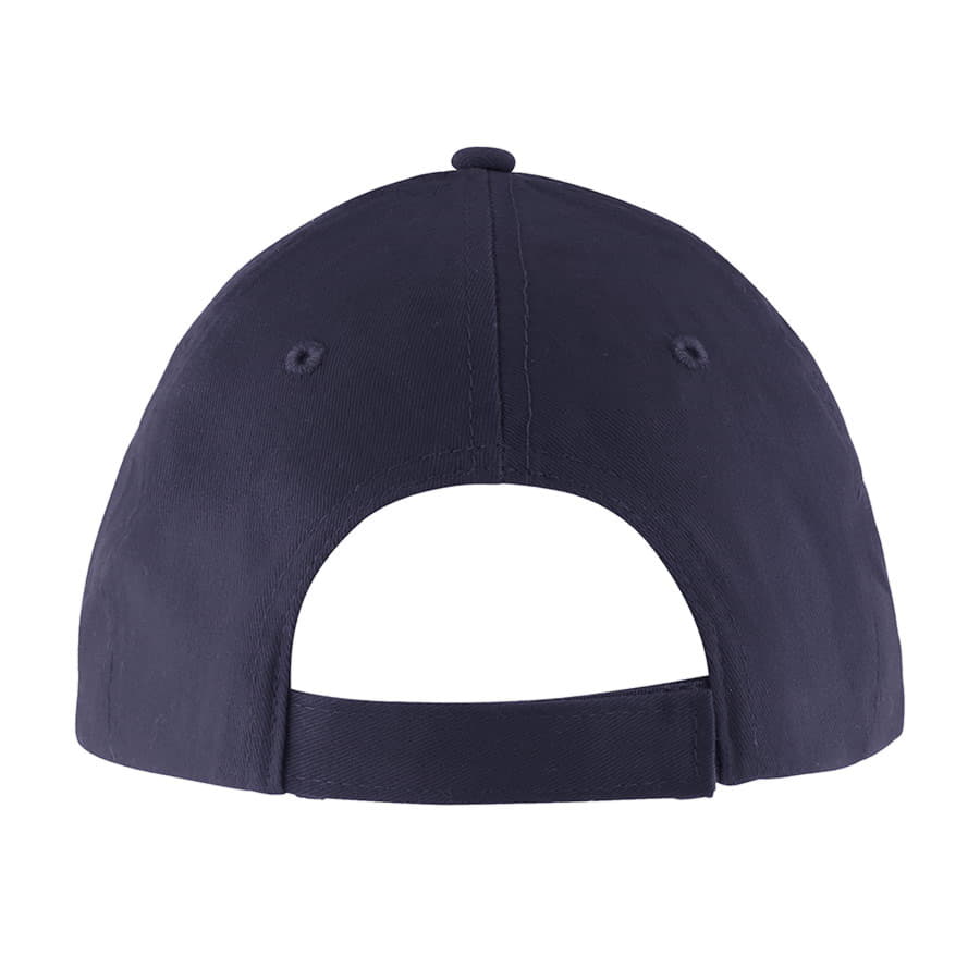 Бейсболка SOLAR, 6 клиньев, застежка на липучке, темно-синий, белый-3