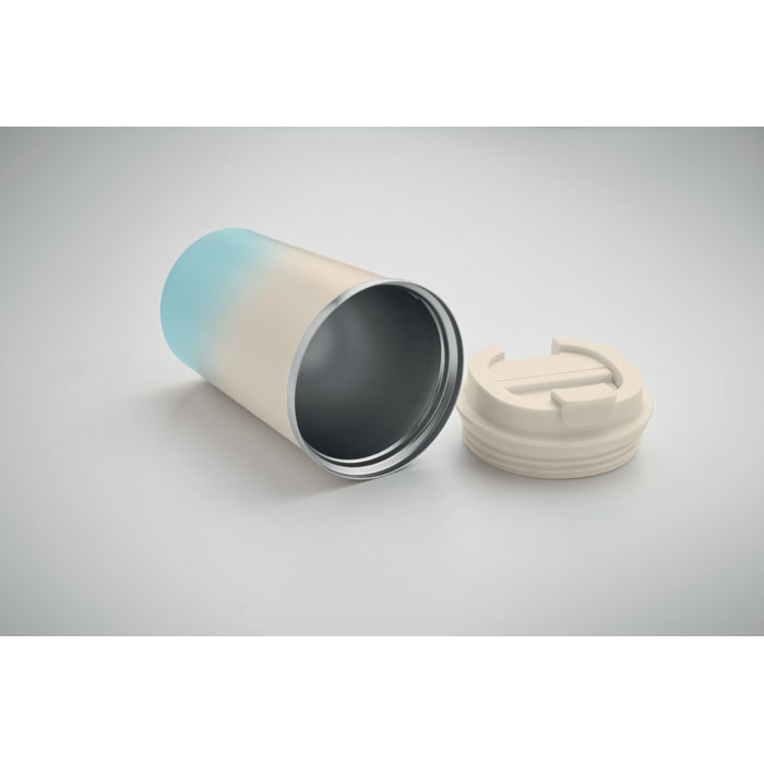 Термос 350 мл, голубой-4