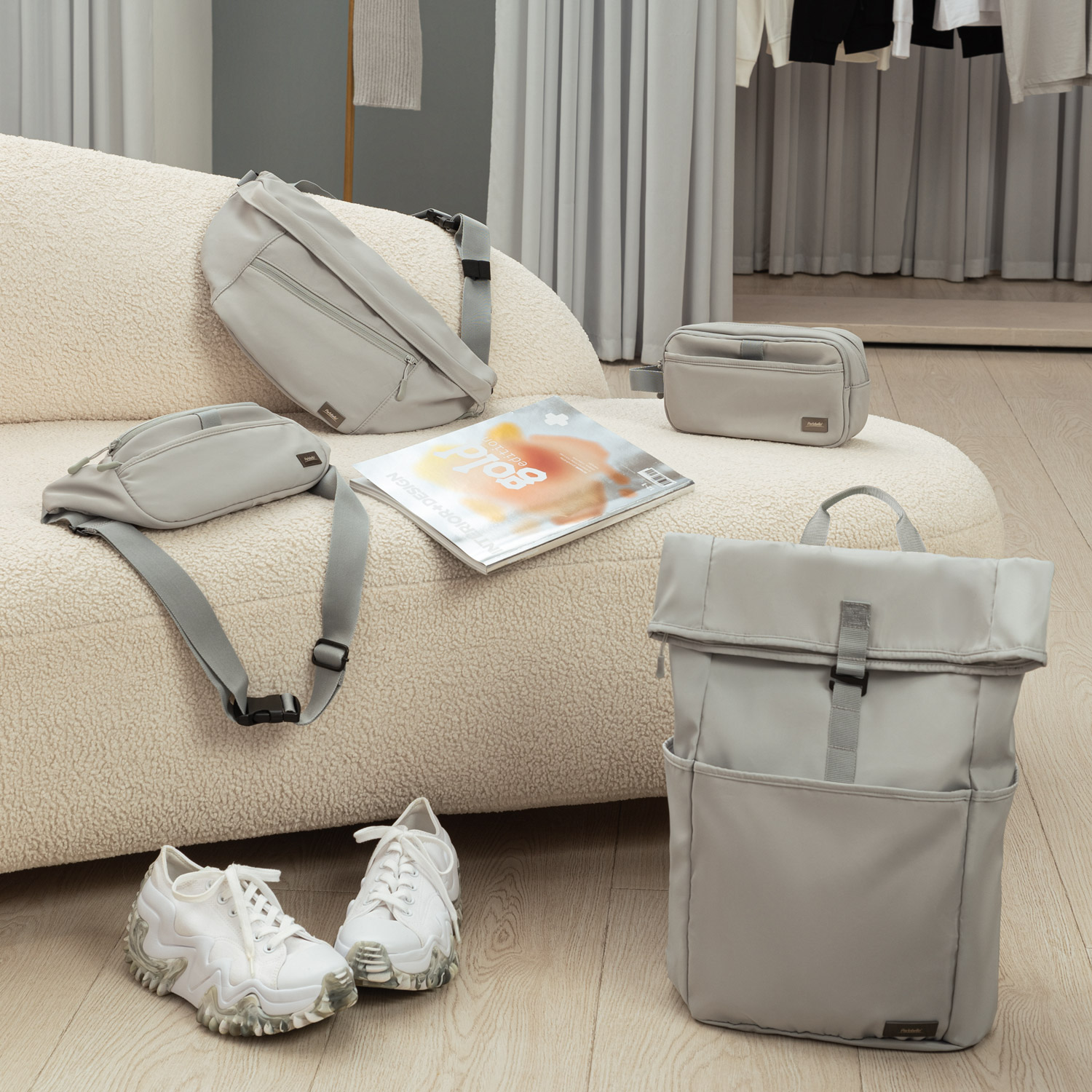 Сумка cross body Boston, серая-9