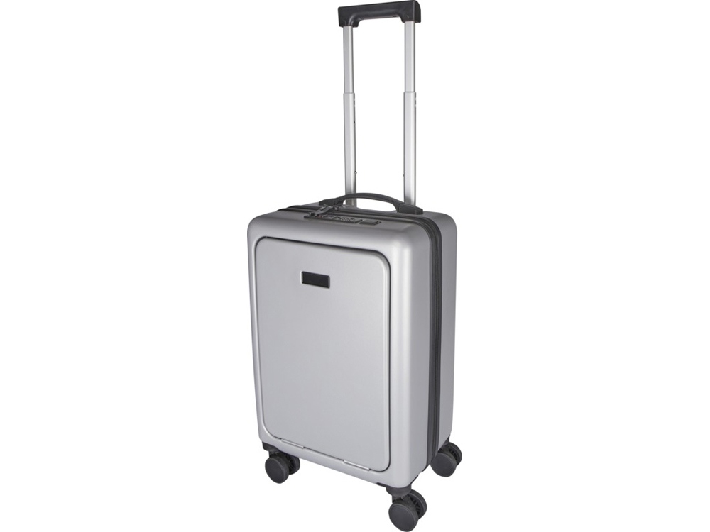 Rover Pro 20-дюймовый чемодан на колесах из материалов, переработанных согласно стандарту GRS, объемом 40 л - Серебряный-0