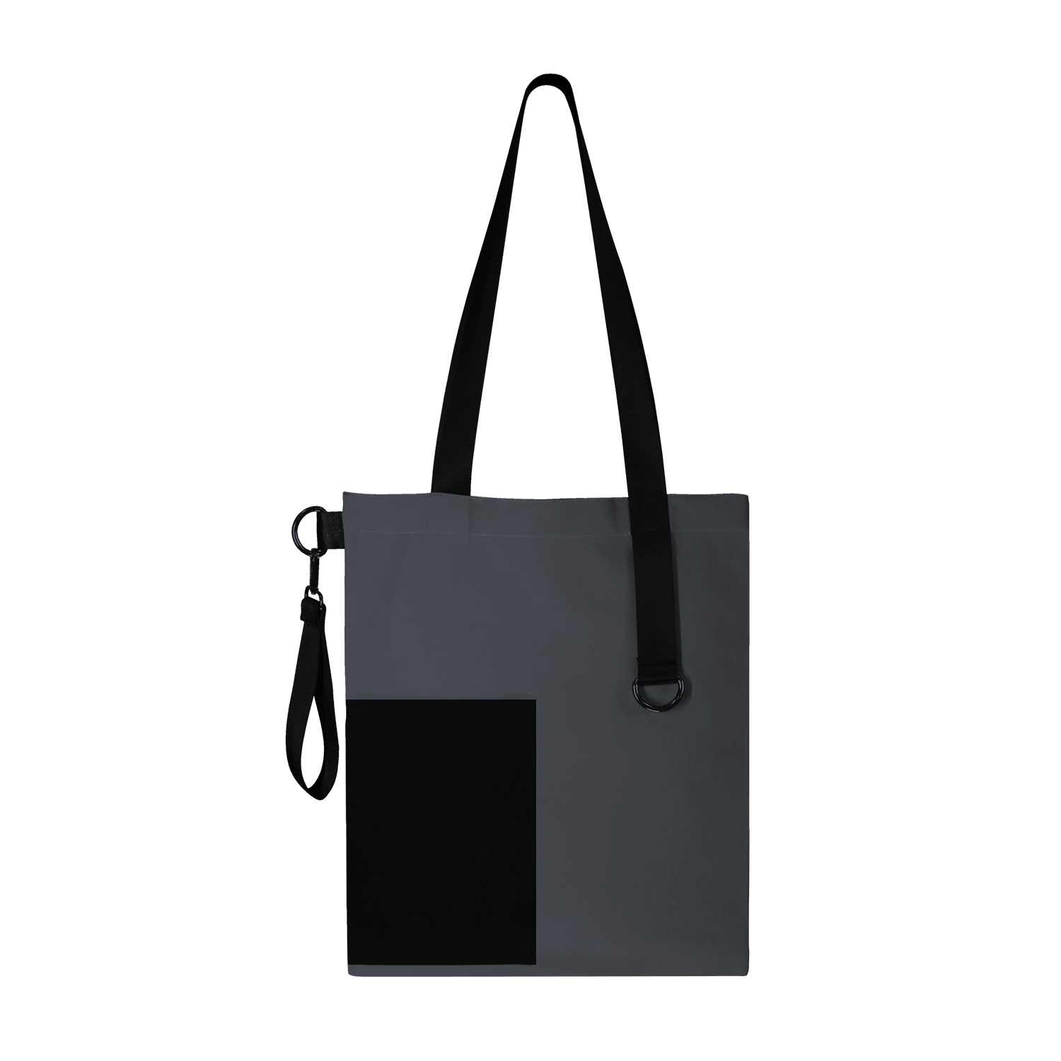 Шоппер Superbag Color (темно-серый с чёрным)-4