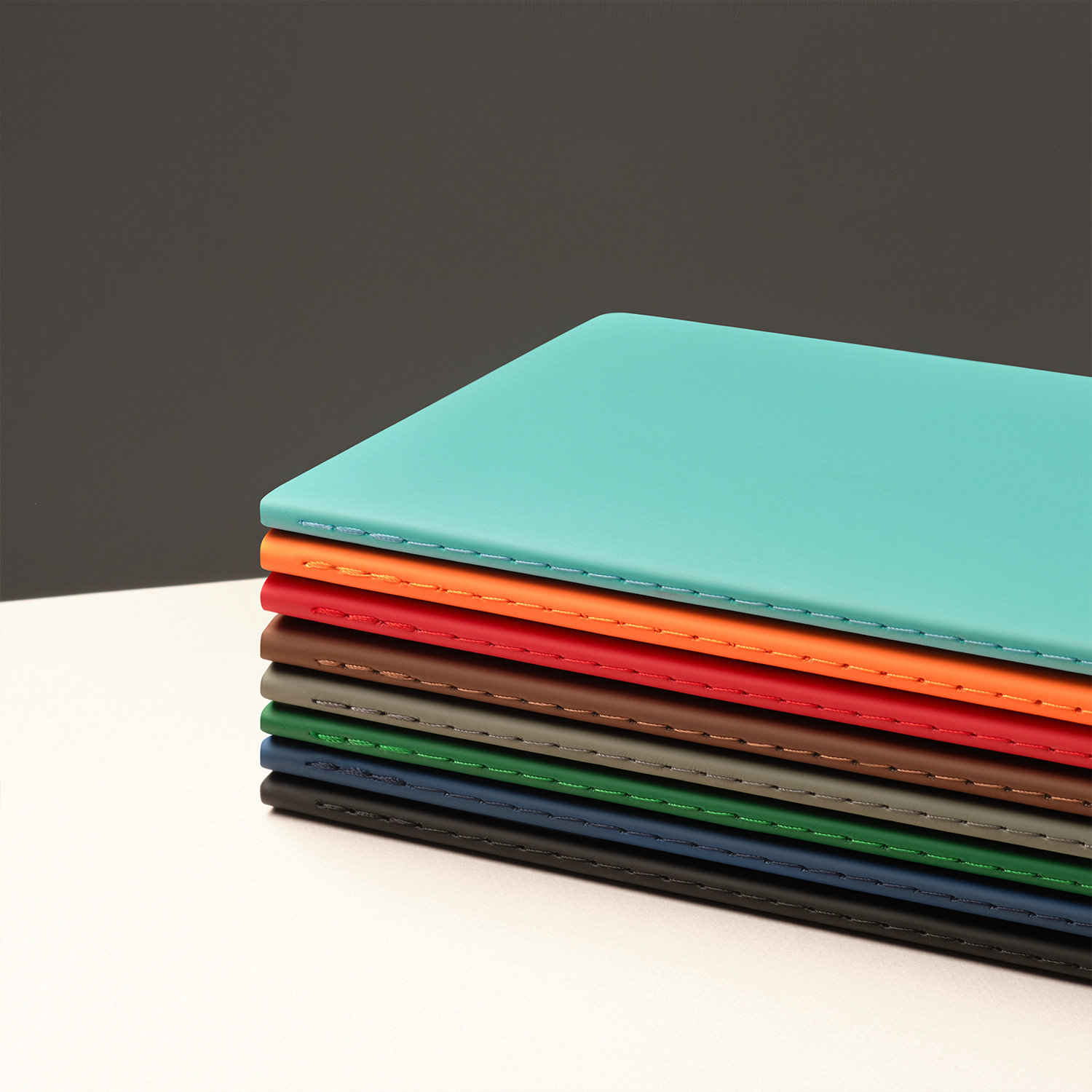 Блокнот Alpha slim, оранжевый-10