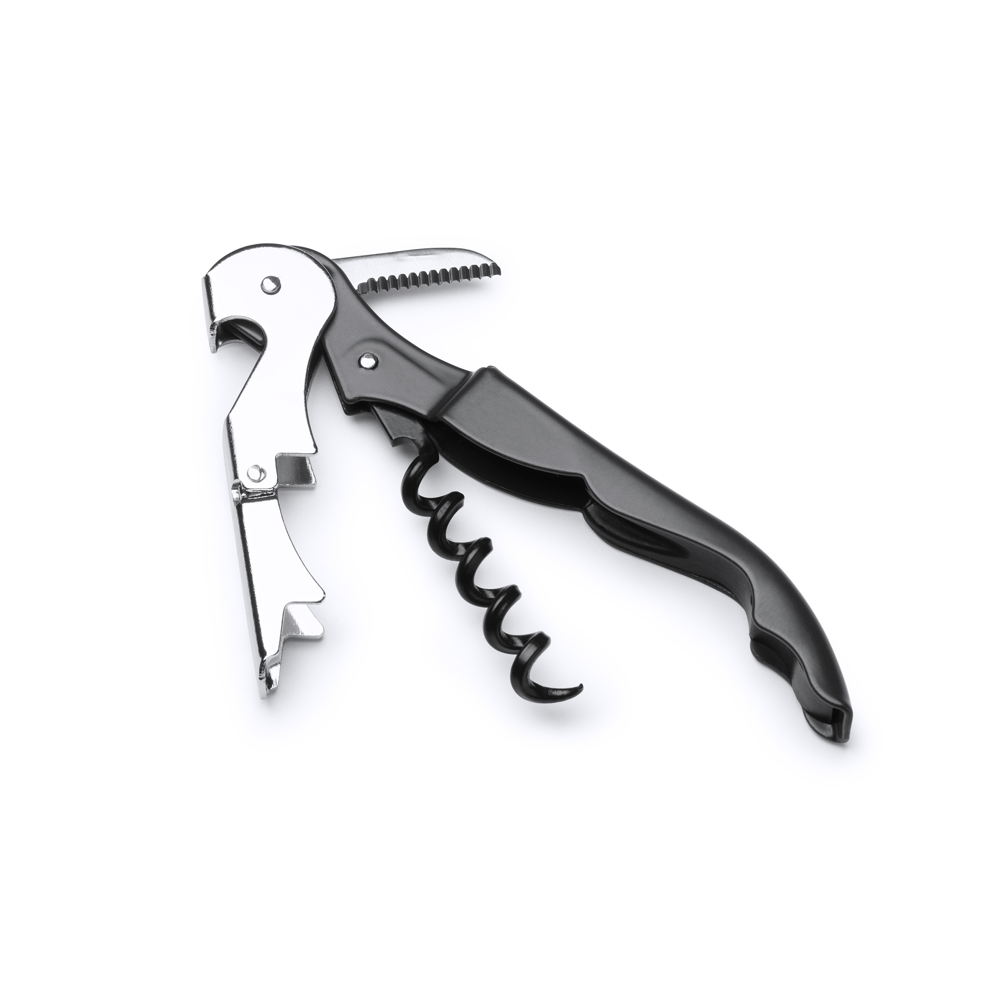 Штопор из нержавеющей стали MERLOT, Черный-3