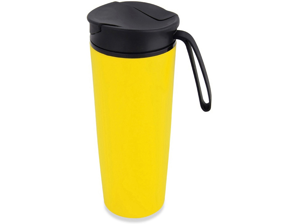 Термокружка Годс 470мл на присоске, желтый-2