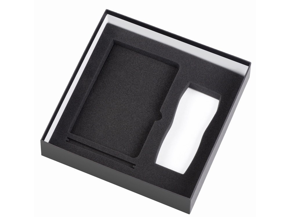 Подарочный набор с блокнотом С2, металлической ручкой и термокружкой, фиолетовый-2