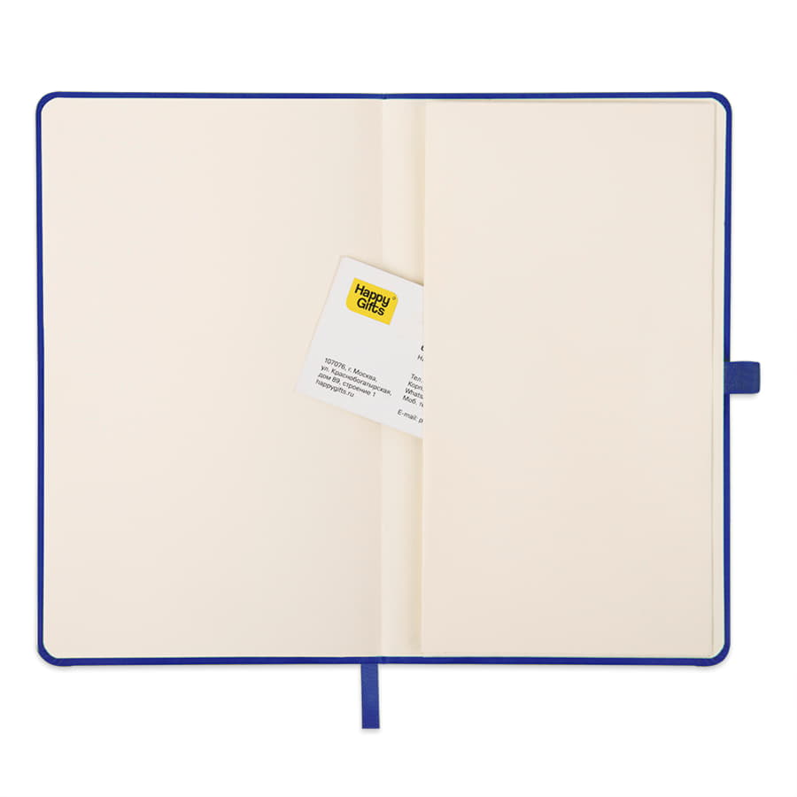 Ежедневник недатированный HAMILTON, A5, темно-синий, кремовый блок, темно-синий-1