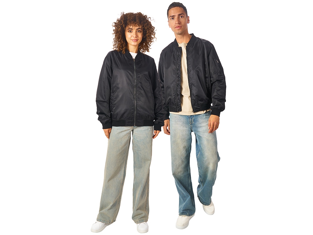 Куртка бомбер Antwerpen унисекс, черный-6