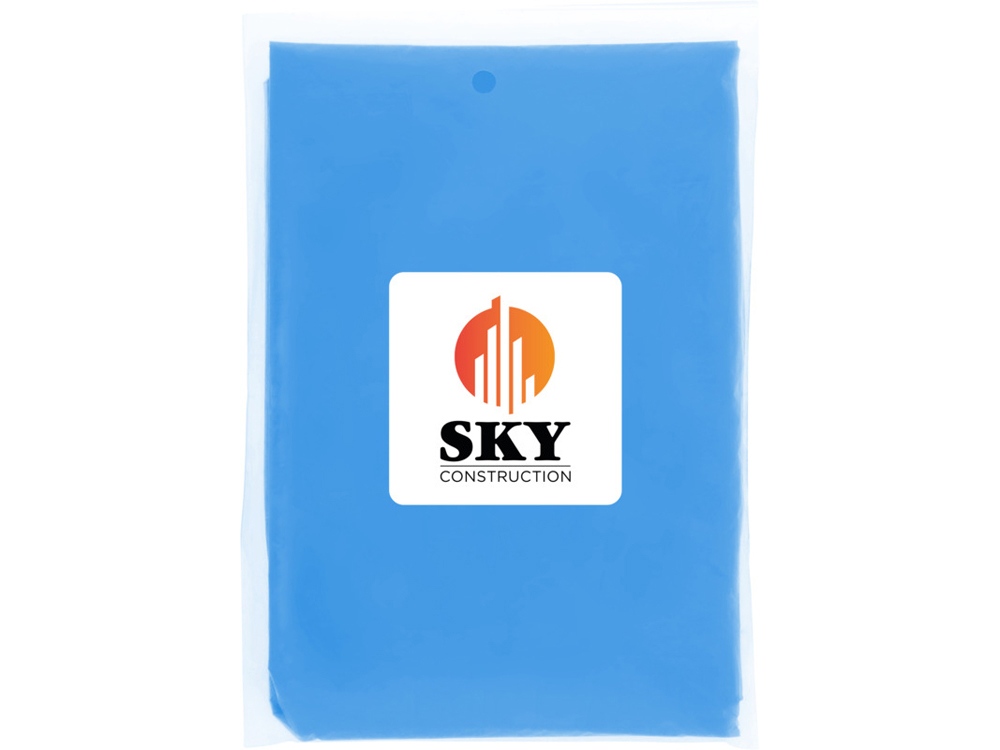 Одноразовый дождевик Mayan с чехлом для хранения из материалов, переработанных по стандарту GRS - Ярко-синий-4