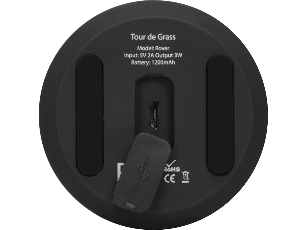 Портативная колонка Rover с защитой от воды, черный-5