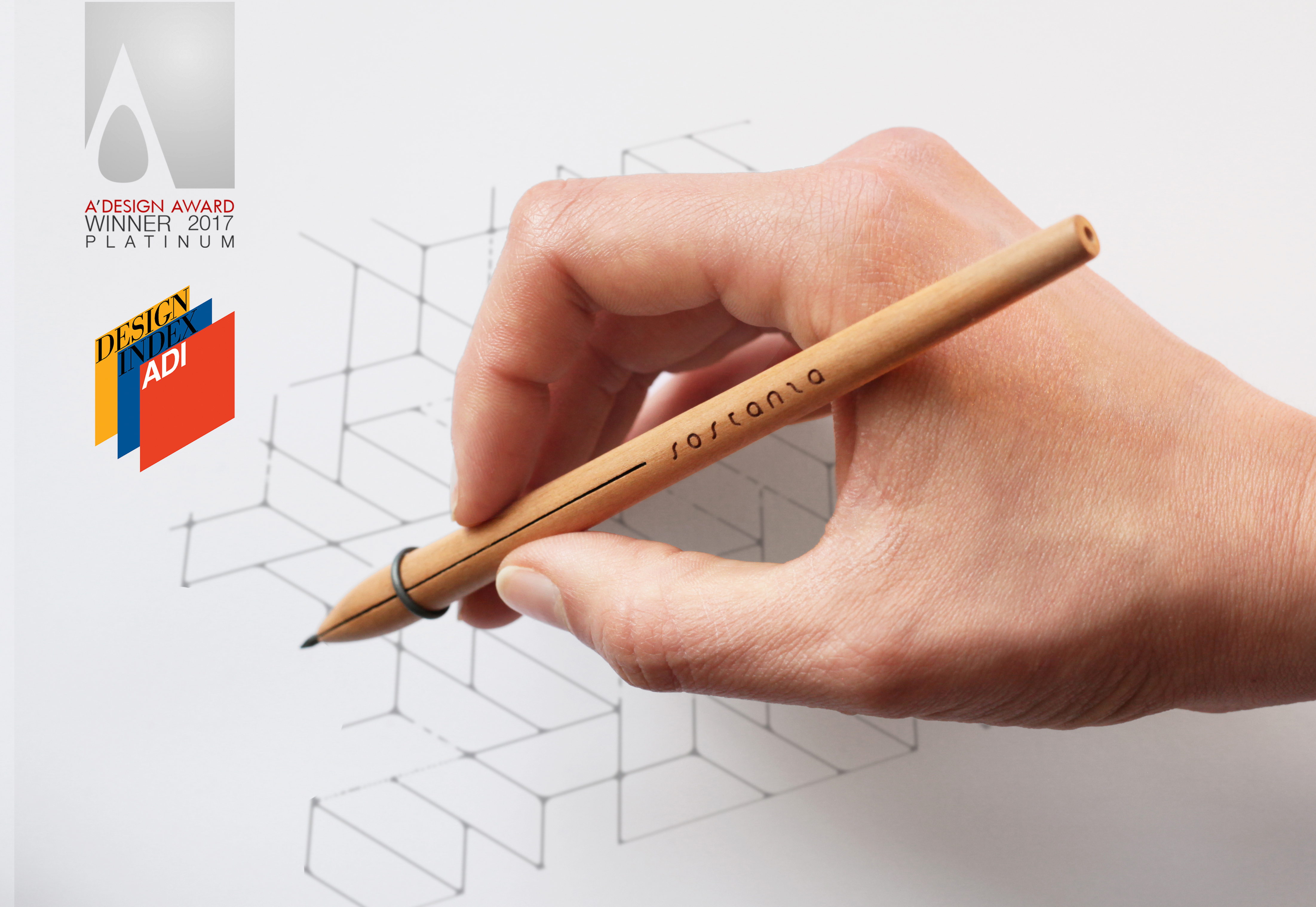 Карандаш Pininfarina Sostanza Pencil CHERRY WOOD-13