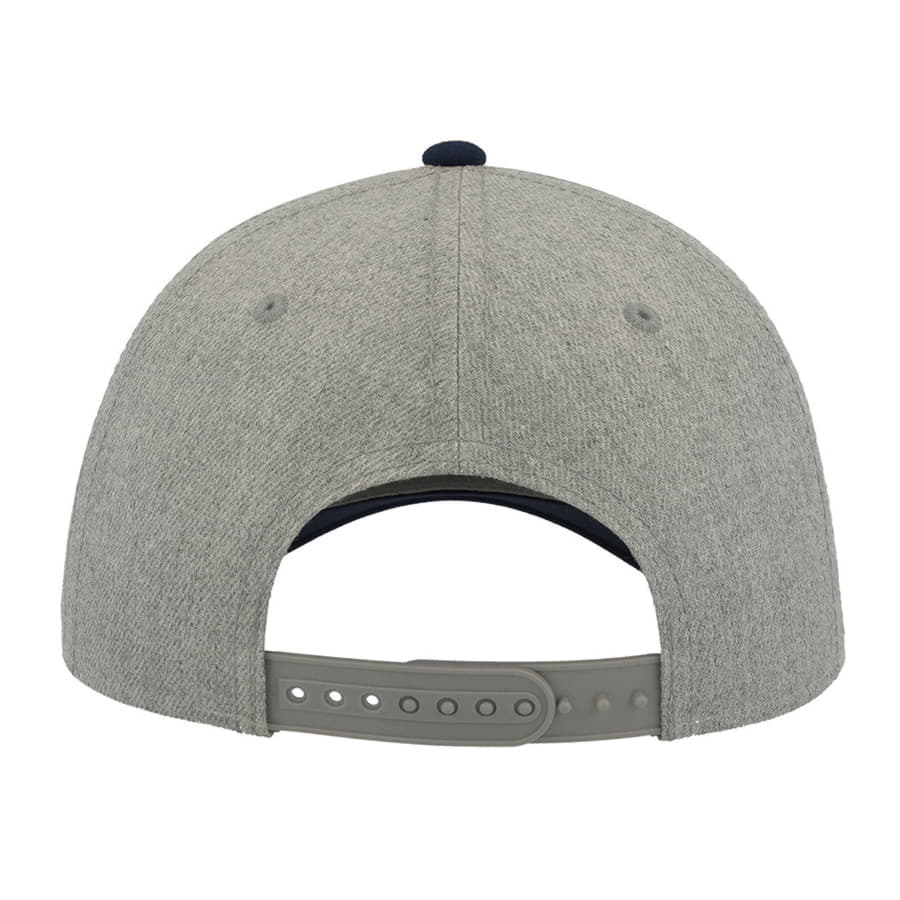 Бейсболка "Contest",6 клиньев, пластиковая застёжка, темно-синий, серый-4