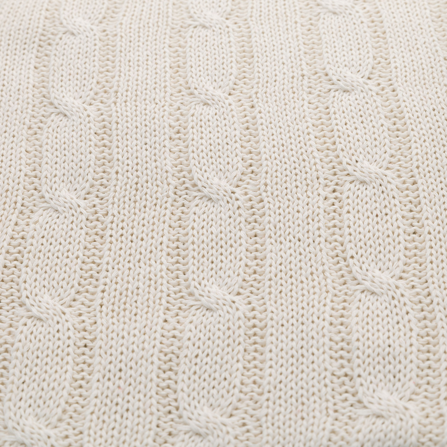 Плед Fado вязаный, бежевый (без подарочной коробки)-5