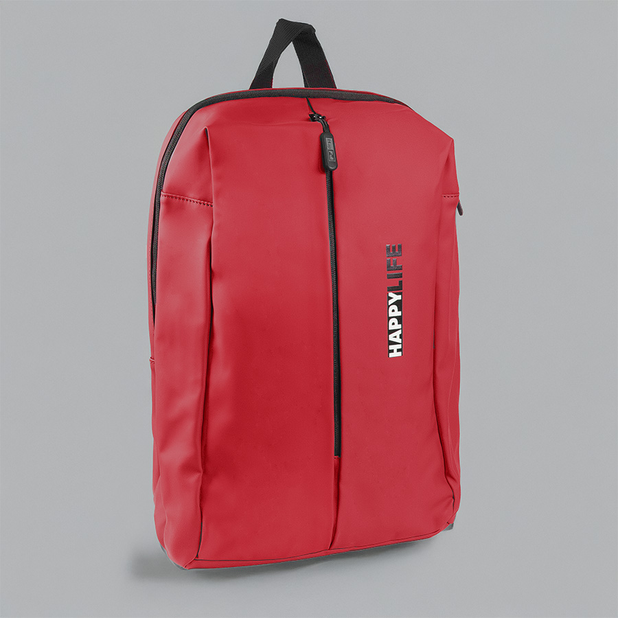 Рюкзак водостойкий "Go", красный, 41 х 29 х15,5 см, 90% полиуретан10% полиэстер, красный-7