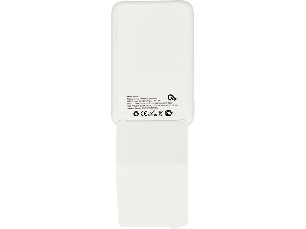 Внешний беспроводной аккумулятор GenerIQ, 10000 мАч, белый-7