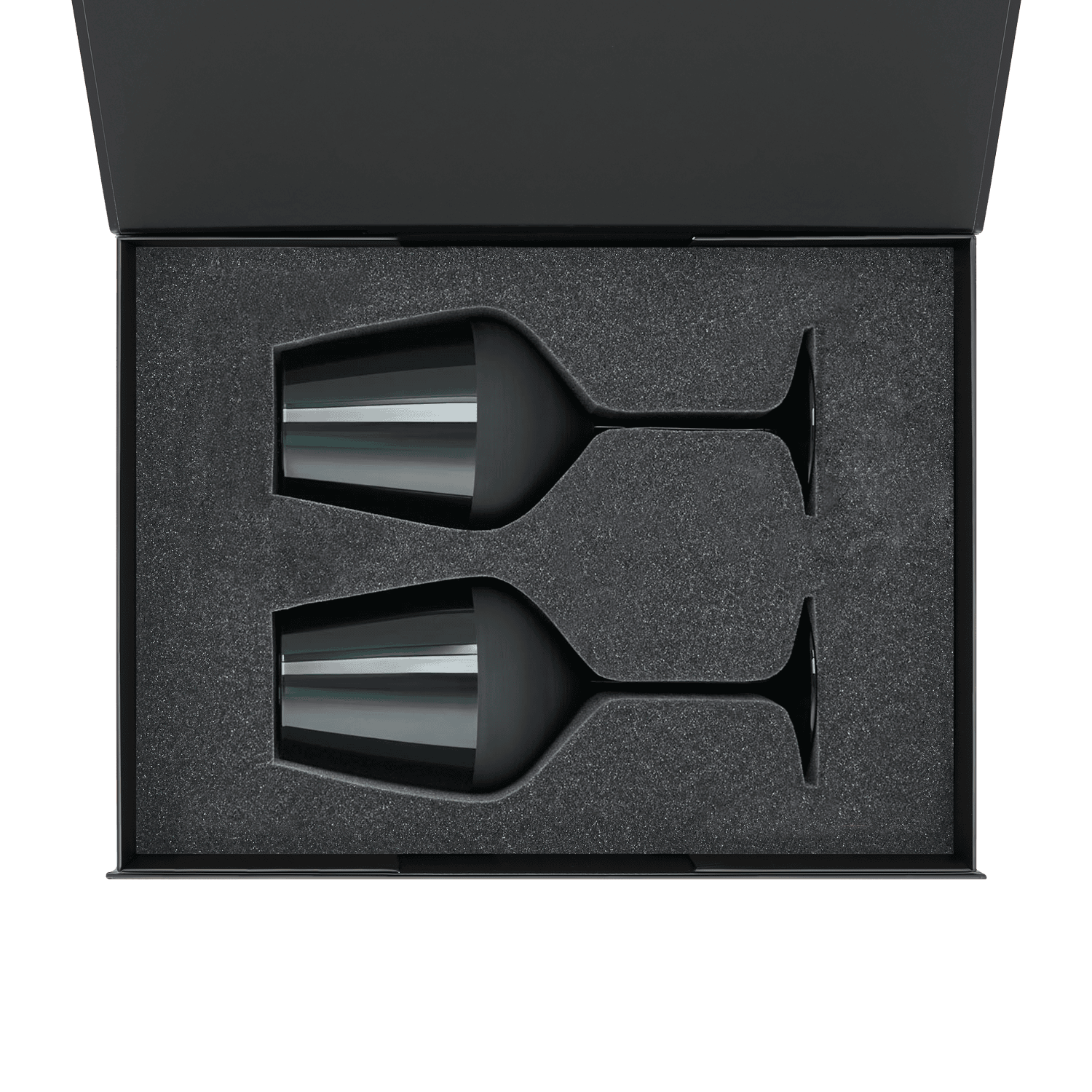 Подарочный набор 2 бокала для вина Эмеральд (Emerald) в черной коробке-1