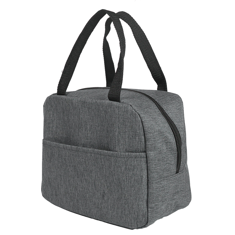 Термосумка "EAT", серый меланж, 24 x 21 x 12 см, полиэстер 300D, серый-1