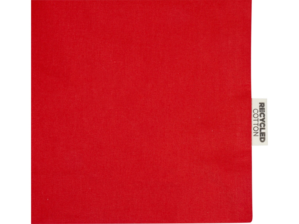 Madras эко- сумка с ластовицей из переработанного хлопка, сертифицированного согласно GRS, плотностью 140 г/м² - Красный-4