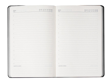 Ежедневник Smart Calabria Lafite A5, Чёрный-3