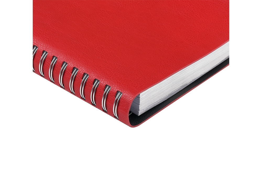 Ежедневник полудатированный А5 Orbit, красный-3