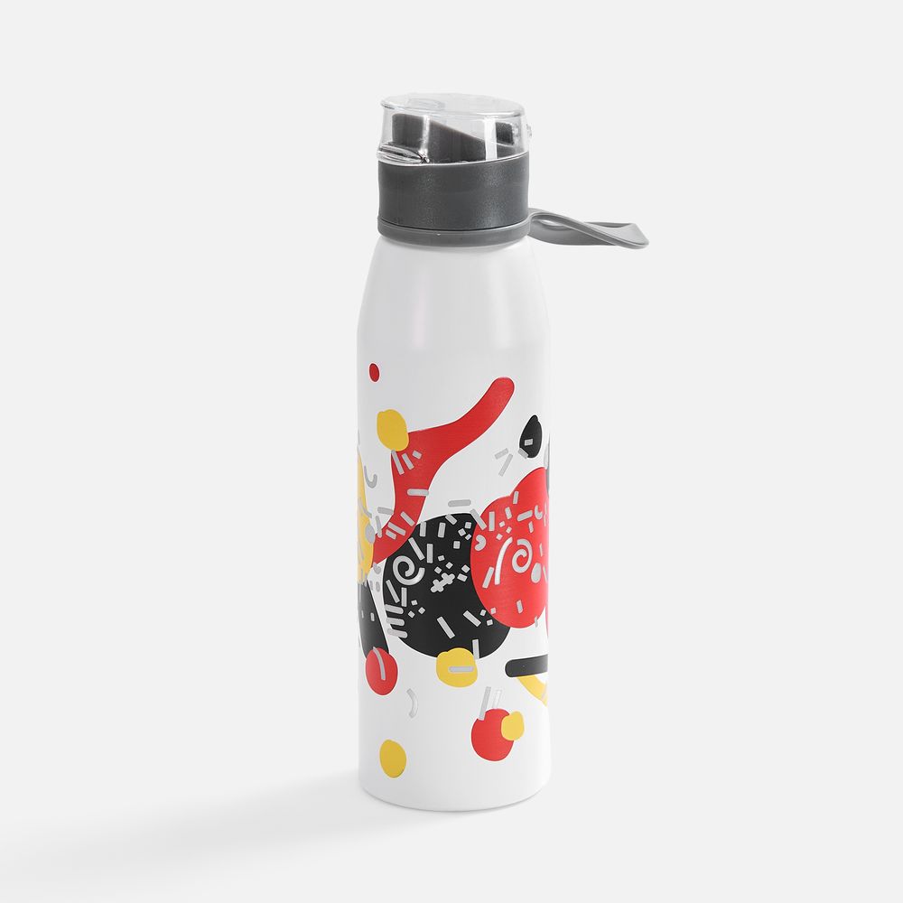 Бутылка для воды Billy Gym, матовая белая-4