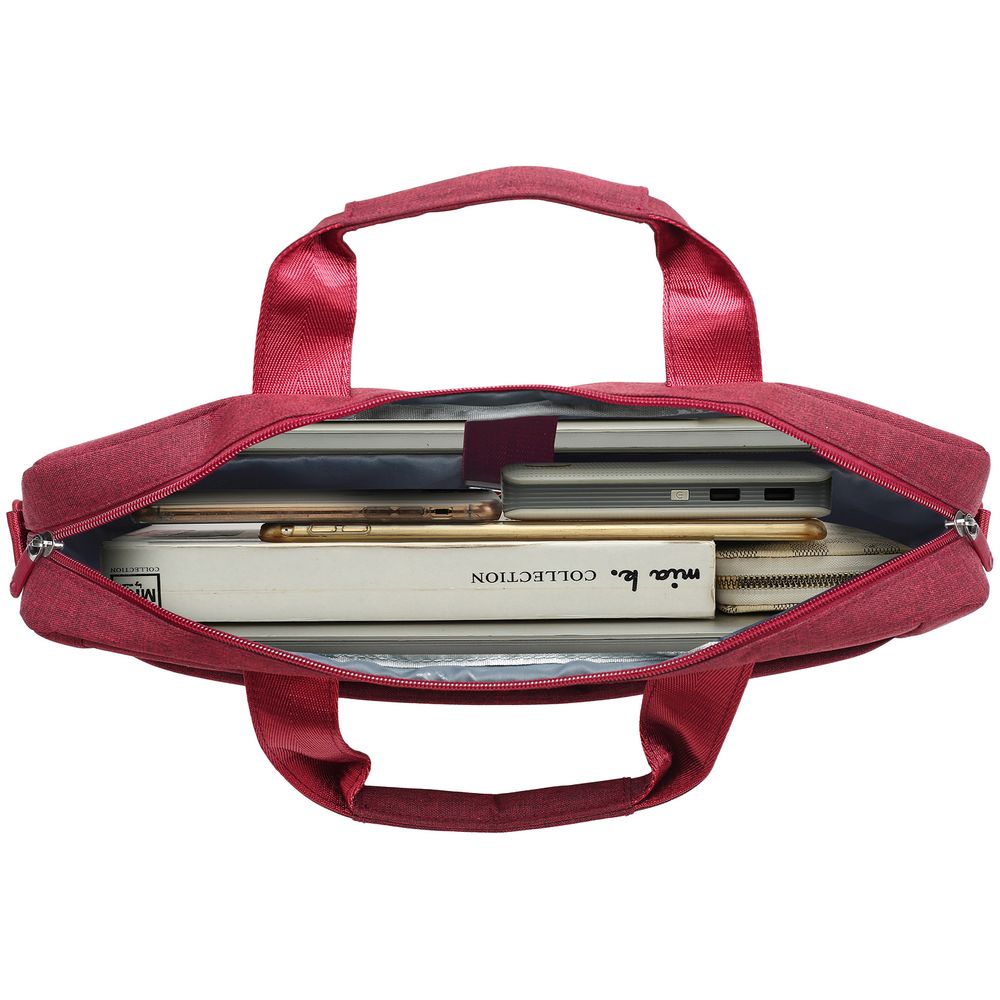 Сумка для ноутбука L225, бордовая-2