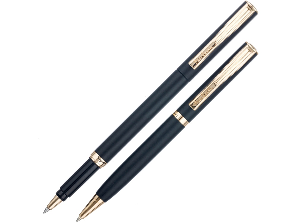 Набор Pierre Cardin PEN&PEN: ручка шариковая + роллер. Цвет - черный. Упаковка Е.-0