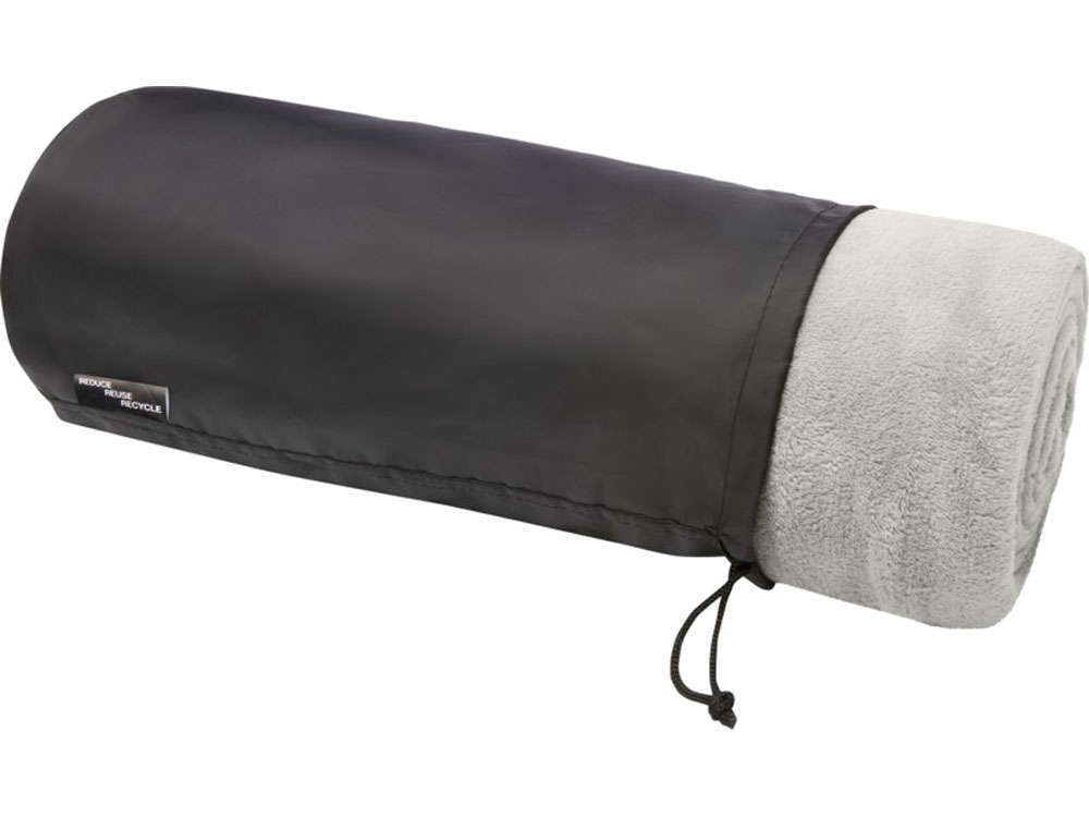 Плед Lily из синтетического трикотажного полотна из вторичного ПЭТ, серый-0