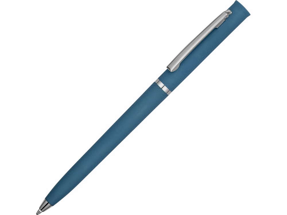 Ручка пластиковая шариковая Navi soft-touch, цвет морской волны-0