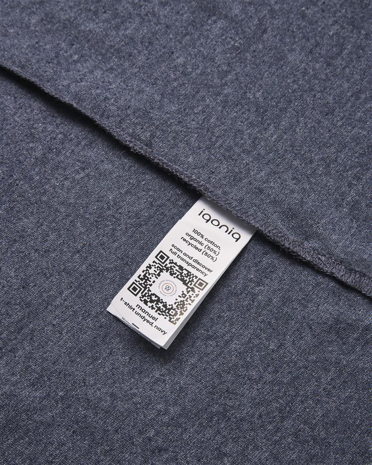 Футболка Iqoniq Manuel из переработанного неокрашенного хлопка, унисекс, 180 г/м²-7