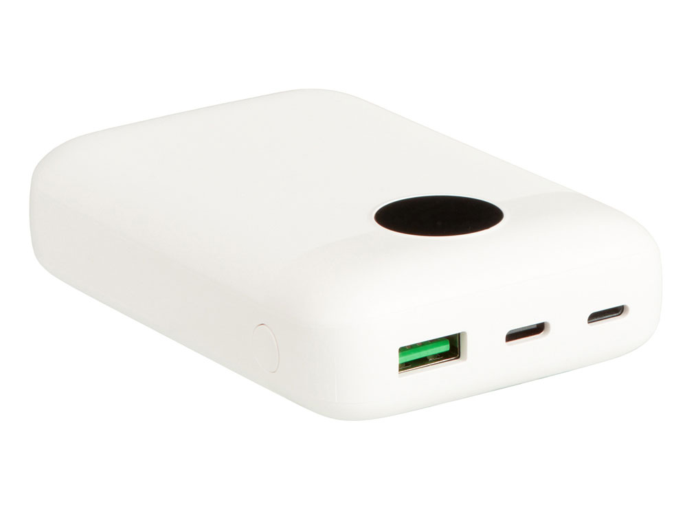 Внешний аккумулятор с быстрой зарядкой QC/PD CosmIQ, 10000 мАч, белый-4