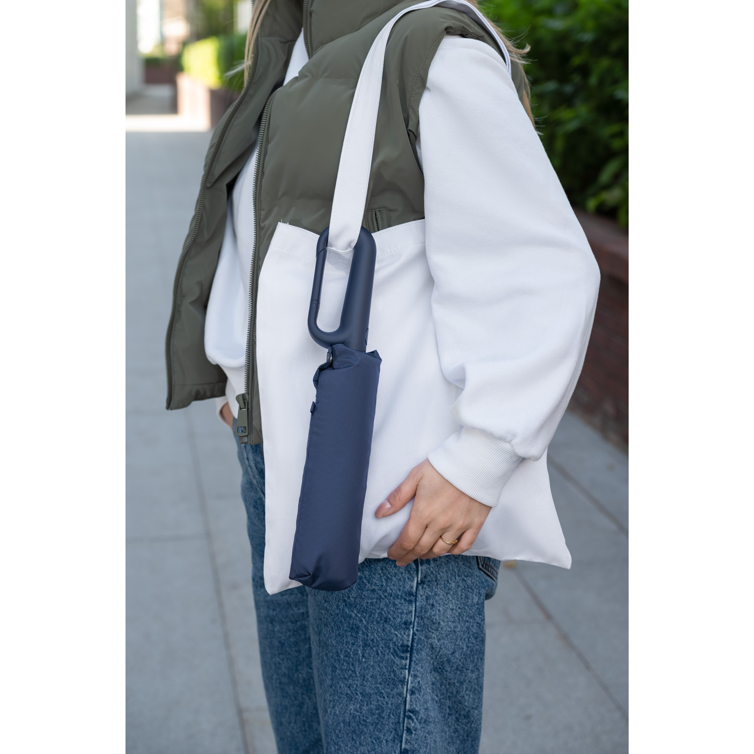 Зонт складной Azimut, синий-12