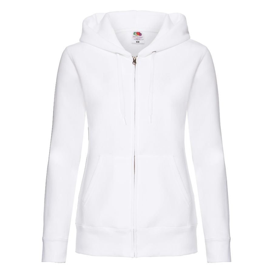 Толстовка женская LADY-FIT HOODED SWEAT JACKET , белый-0