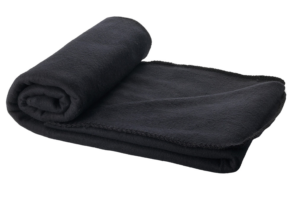 Плед Huggy в чехле 150 x 120 см - сплошной черный-0