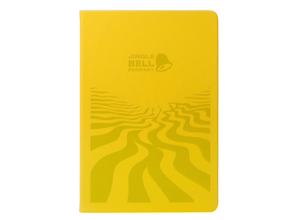 Бизнес-блокнот А5 C2 soft-touch, желтый, с УФ печатью-1